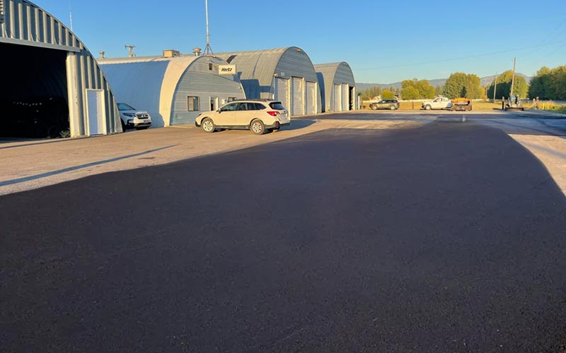 Commercial Road Parking Lot Paving and Asphalt Services - Kalispell Flathead Valley & Billings MT areas